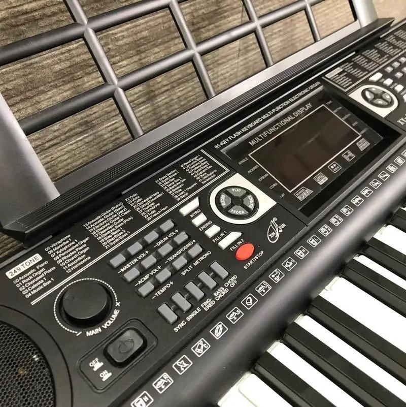 Electronic Organ Keyboard Piano 61-Key Digital Teaching LCD Display MP3 SD by dealonline.co.nz