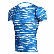 Men's Quick-Dry Camouflage Short Sleeve T-Shirt - Athletic Sports Tee | Outdoor Wear by Mead's Supply & Equipment Outfitters limited