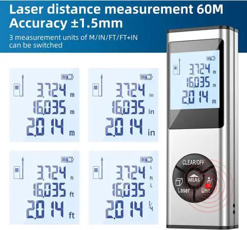 100m Laser Tape Measure Accurate Distance Meter Construction by salelink.co.nz