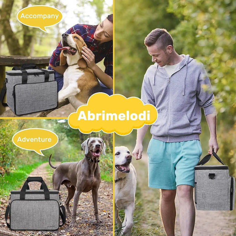 6 Set Dog Travel Bag Large Pet Travel Kit by salelink.co.nz