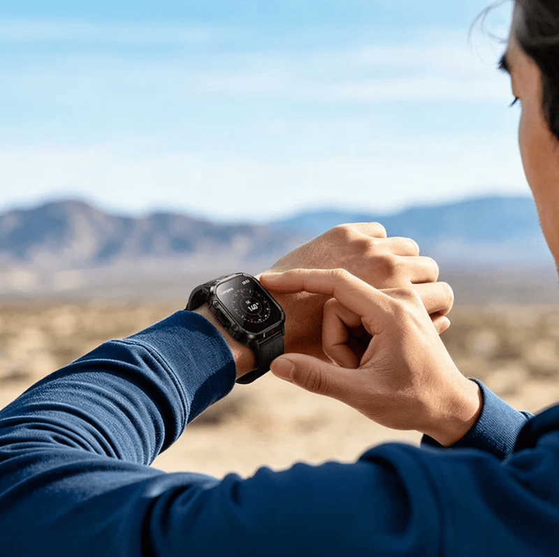 techplus Y45 Rugged Outdoor GPS Smartwatch With Bluetooth Calling 1.95 Inch Display Y45 Rugged GPS Smartwatch With Bluetooth Calling