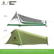New Waterproof Pyramid Tent for Outdoor Camping - Single Person Lightweight Shelter by Mead's Supply & Equipment Outfitters limited