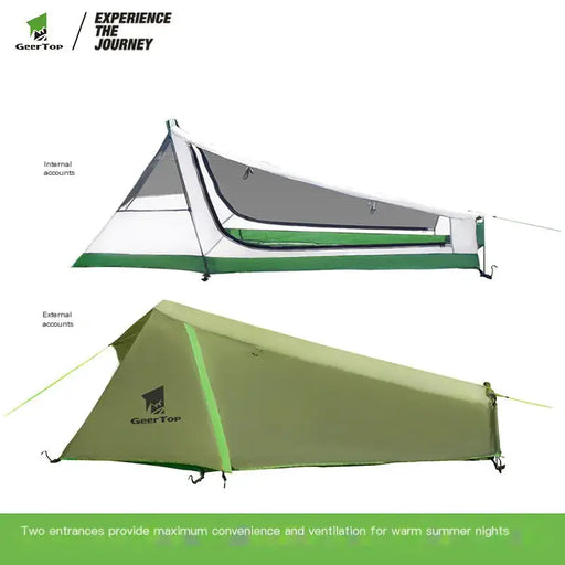 New Waterproof Pyramid Tent for Outdoor Camping - Single Person Lightweight Shelter by Mead's Supply & Equipment Outfitters limited