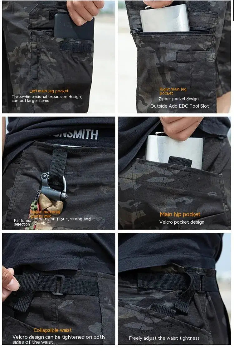 Men's Waterproof Tactical Cargo Pants - Multi-Pocket Outdoor Work Pants by Mead's Supply & Equipment Outfitters limited