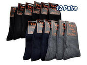 Business Socks (12 Pairs) Men's MIX COLOURS Dress Socks - SIZE7-10 by dealonline.co.nz
