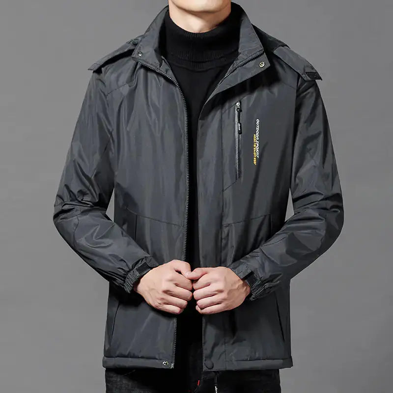 Thickened Windproof and Warm Men's Coat by Mead's Supply & Equipment Outfitters limited
