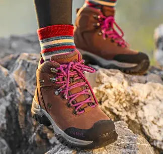 Waterproof High-Top Hiking Boots - Camel Brand by Mead's Supply & Equipment Outfitters limited