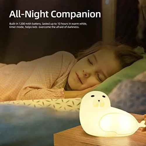 Kids Night Light Sea Lion 7 Colors LED Light by salelink.co.nz