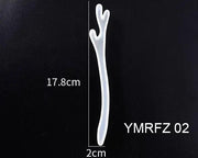 Silicone Hairpin Mould Clear Hairpin Hair Stick Mould DIY Epoxy Resin Mould Jewelry Casting Mouldfor Resin Hair Pin Making DIY Craft Supplies - 02 by Resin Art NZ