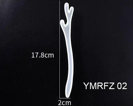 Silicone Hairpin Mould Clear Hairpin Hair Stick Mould DIY Epoxy Resin Mould Jewelry Casting Mouldfor Resin Hair Pin Making DIY Craft Supplies - 02 by Resin Art NZ