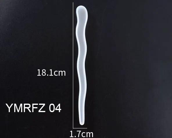 Silicone Hairpin Mould Clear Hairpin Hair Stick Mould DIY Epoxy Resin Mould Jewelry Casting Mouldfor Resin Hair Pin Making DIY Craft Supplies - 02 by Resin Art NZ