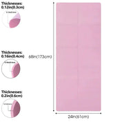 Yoga Mat Pilates Fitness Mat – 3/4/6mm (6 colours available) by Habicare