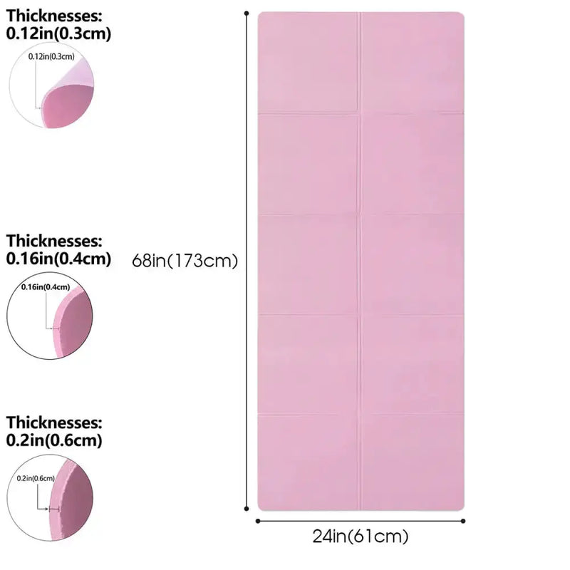 Yoga Mat Pilates Fitness Mat – 3/4/6mm (6 colours available) by Habicare