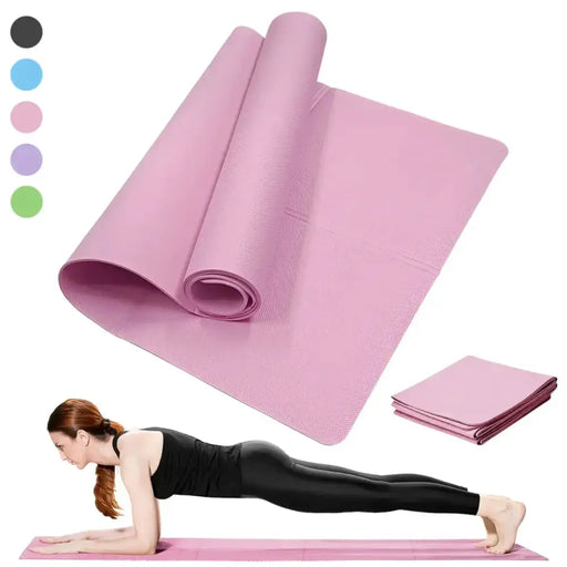 Yoga Mat Pilates Fitness Mat – 3/4/6mm (6 colours available) by Habicare