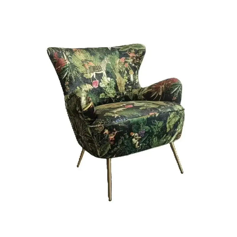 BroDeals Armchair Patchwork Armchair - Forest Green Patchwork Armchair - Forest Green
