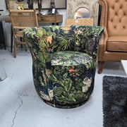 BroDeals Swivel Chair Patchwork Tub Swivel Chair Patchwork Tub Swivel Chair