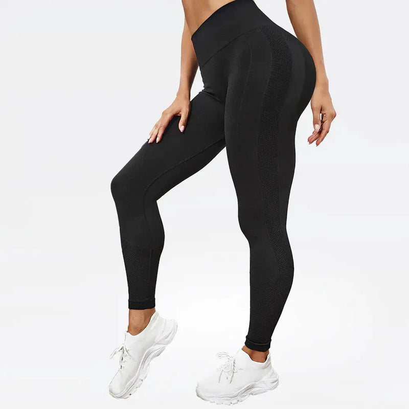 High Waist thin Feel Hip Lifting Quick-Dry Yoga Pants by Mead's Supply & Equipment Outfitters limited