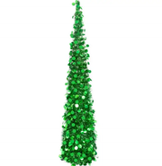 1.5M Collapsible Christmas Tinsel Tree Pop Up Artificial Xmas Tree by salelink.co.nz