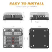 6-Way Blade Fuse Block Box Holder by salelink.co.nz