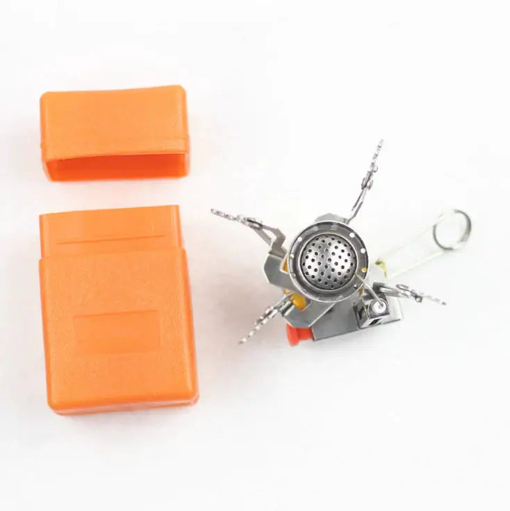 Portable Mini Camping Stove - Lightweight Aluminum Butane Burner for Outdoor Cooking | 1-3 Person Capacity by Mead's Supply & Equipment Outfitters limited