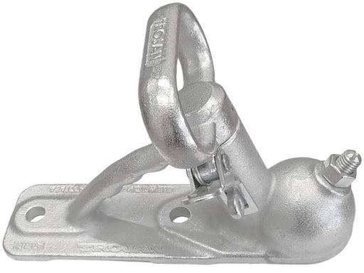 Zinc Coupling - 2000kg Capacity - 50mm - 2 Holes, durable trailer coupling for safe towing.
