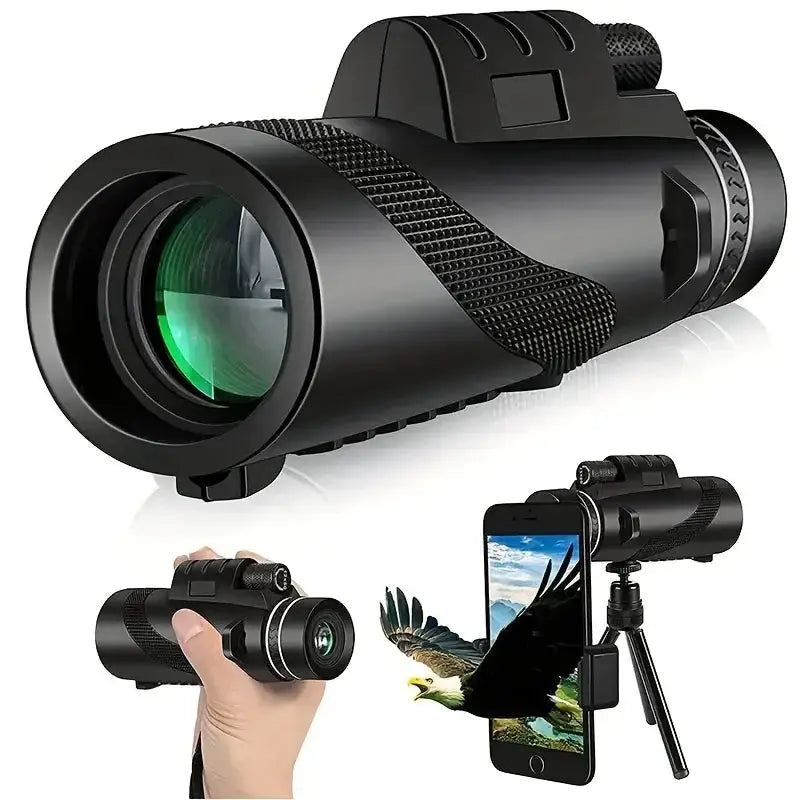 Zoom Monocular Telescope with Tripod & Phone Clip by Habicare